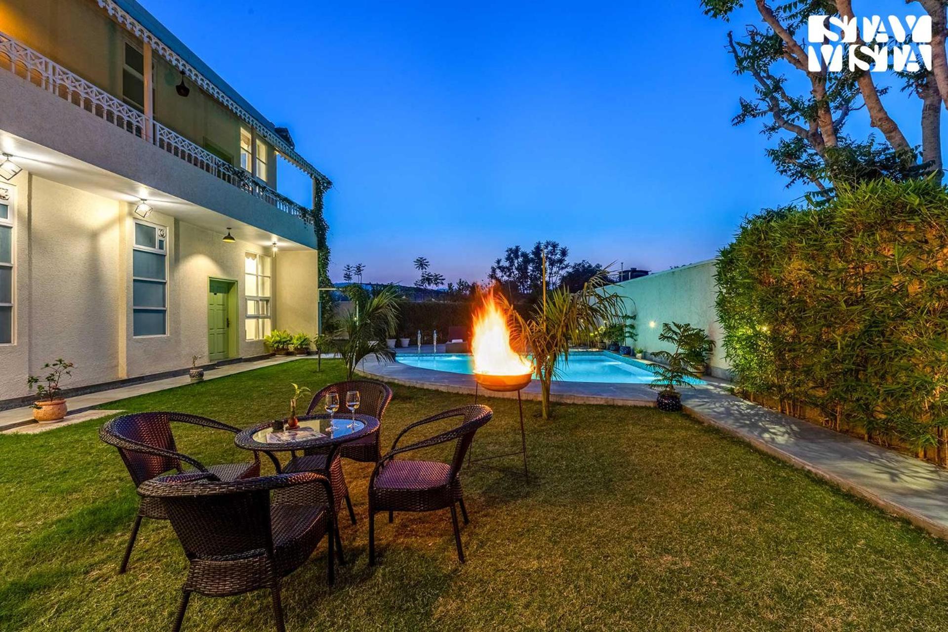 Free Birds Nest With Pvt Pool & Garden At By Stayvista * Jaipur